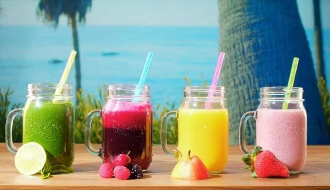 Store juices in mason jar